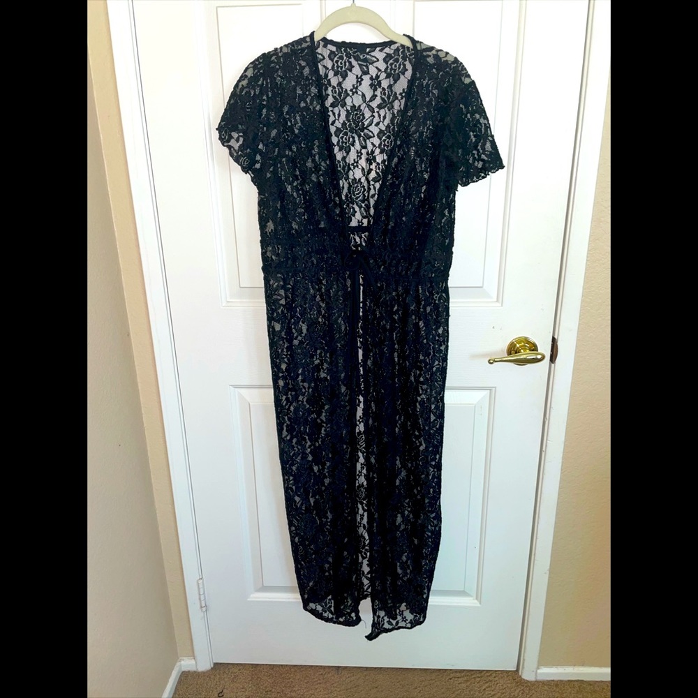NWOT swimsuit lace cover up